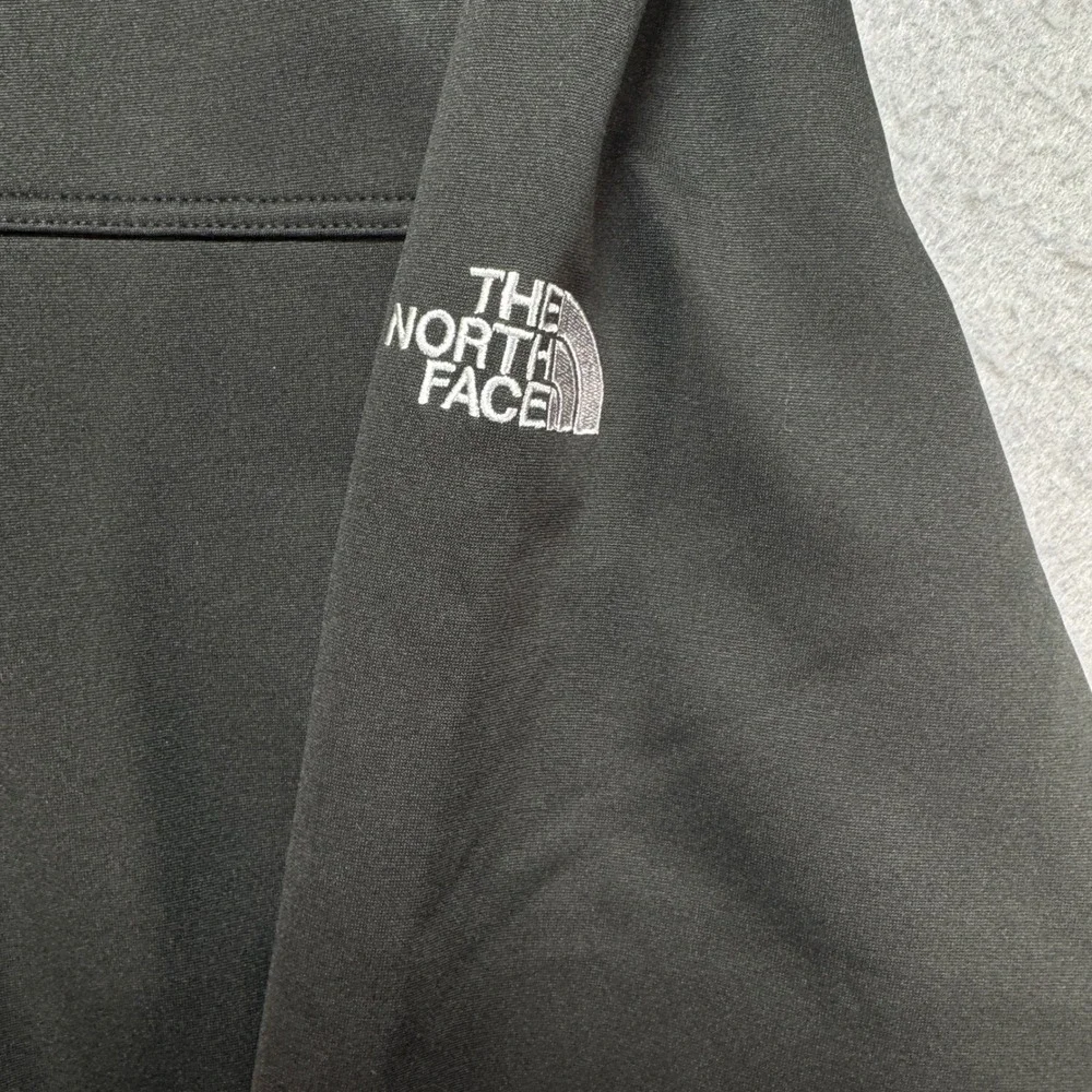 The‎ North Face Mens Black Finxera Logo Windwall Soft Shell Jacket Full Zip